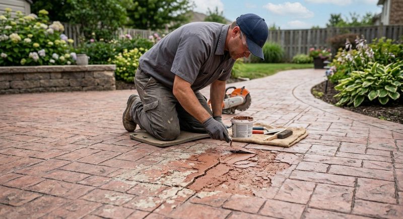 Decorative Concrete Repair in Columbia, SC